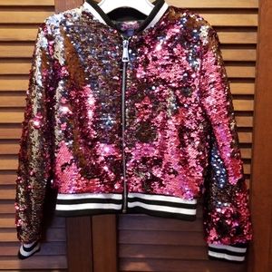 Girl's JoJo's closet sequin jacket
